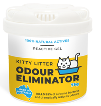 Load image into Gallery viewer, SAN-AIR Sleek Fan Dispenser with Kitty Litter Odour Eliminator Gel 75g Bundle
