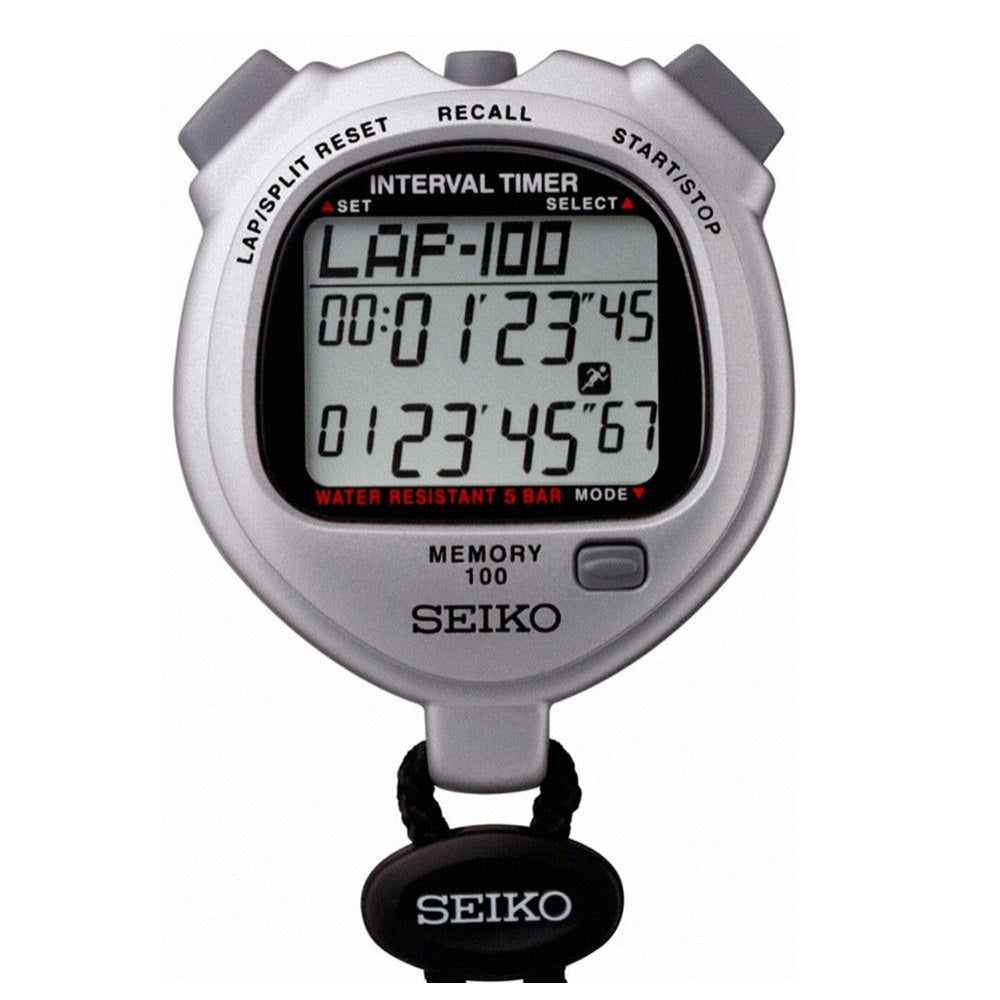 Seiko S23603P 100 Split Professional Stopwatch With Dual Interval Timi ...