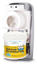 Load image into Gallery viewer, SAN-AIR Sleek Fan Dispenser with Kitty Litter Odour Eliminator Gel 75g Bundle
