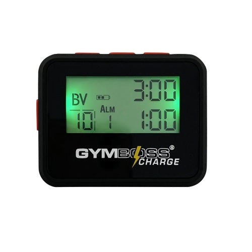 Gymboss Charge Interval Timer with Rechargeable Battery & Backlight ...